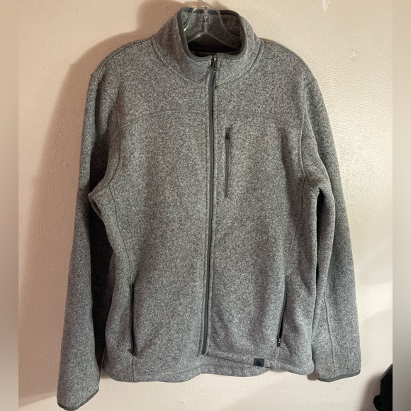 LL Bean Men’s Sweater Zip Up Large gray - Picture 1 of 9